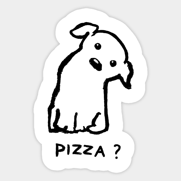 Is it pizza time? Sticker by FoxShiver